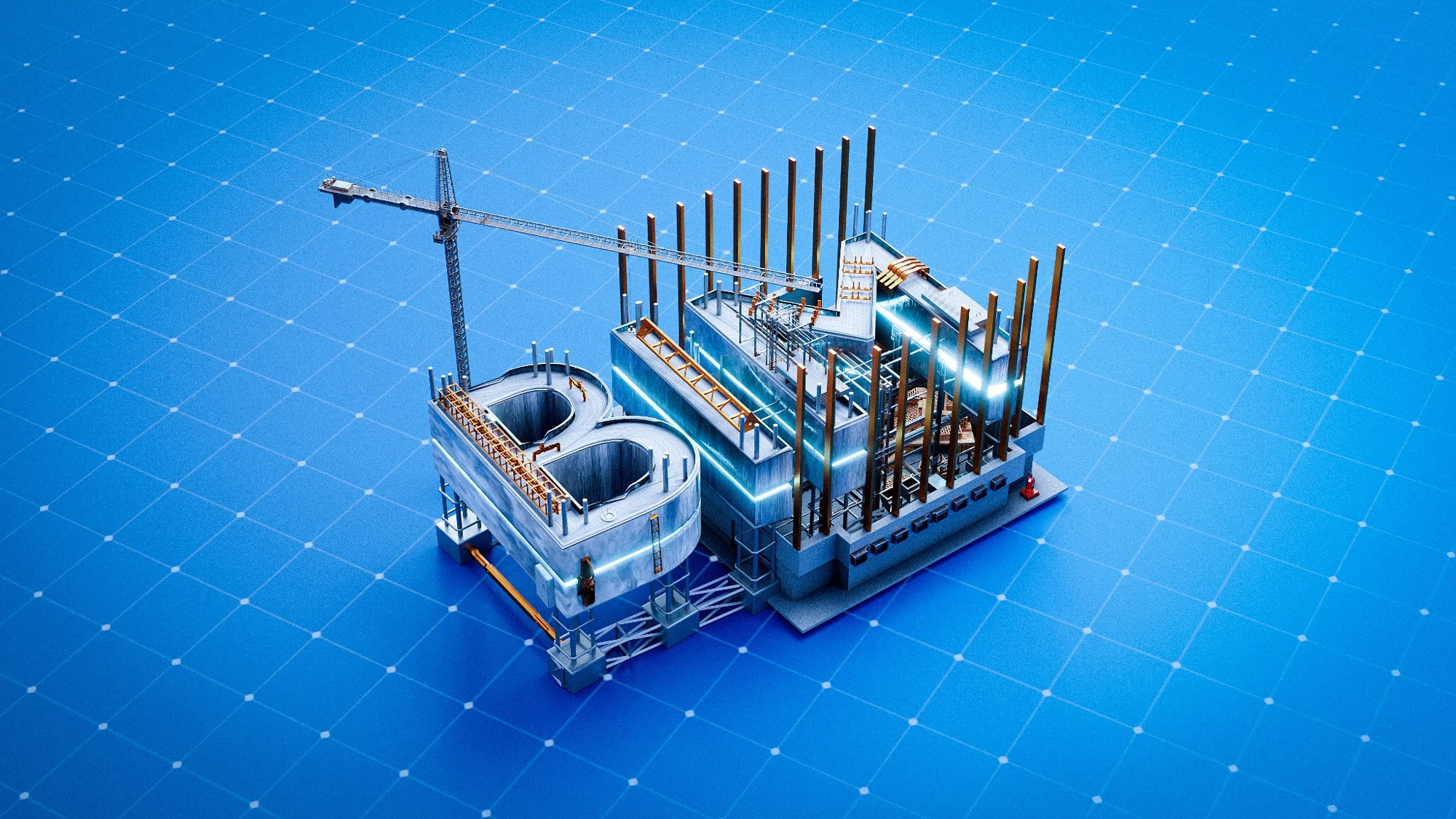 Building information model illustration