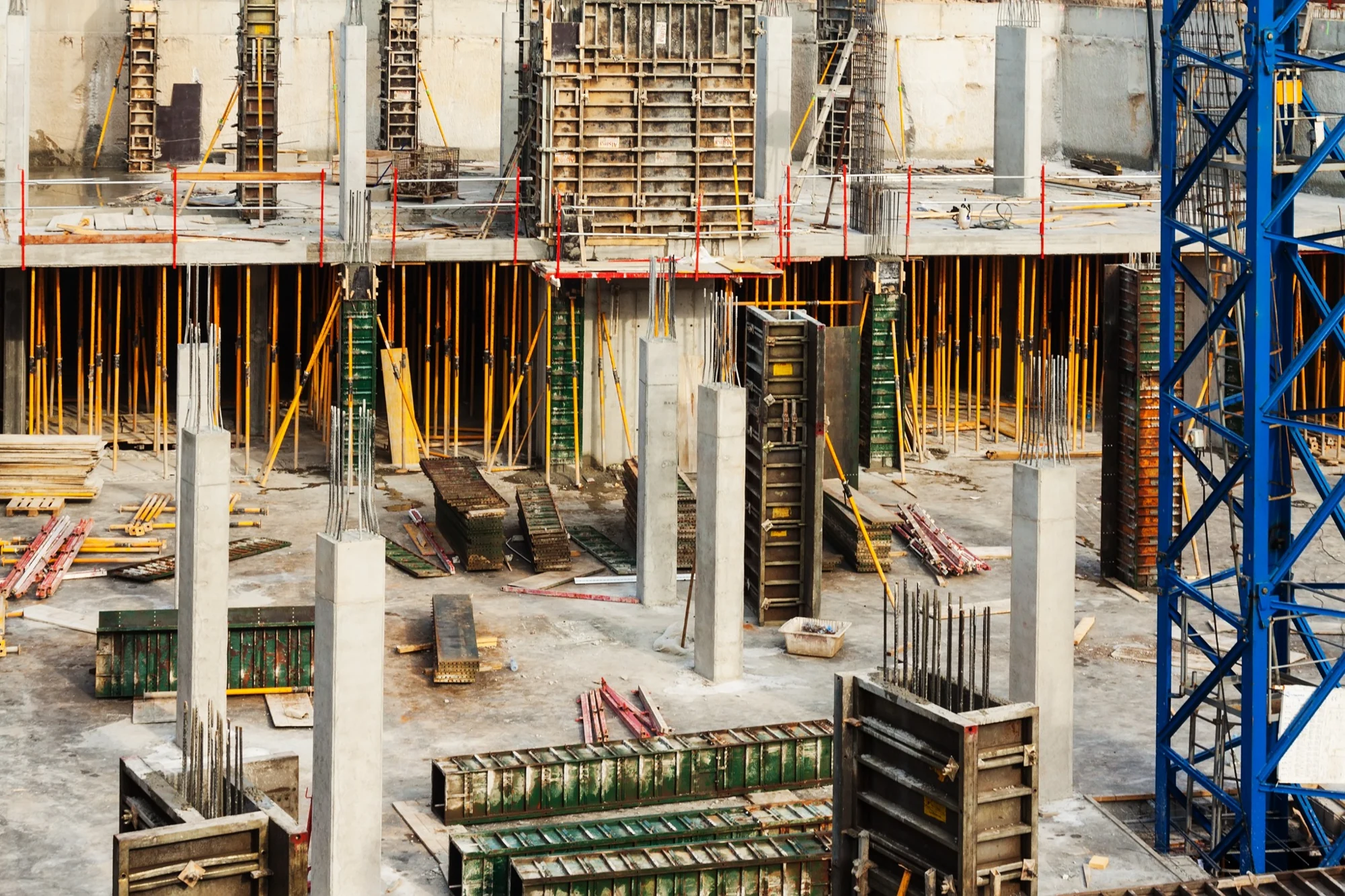 Concrete construction work