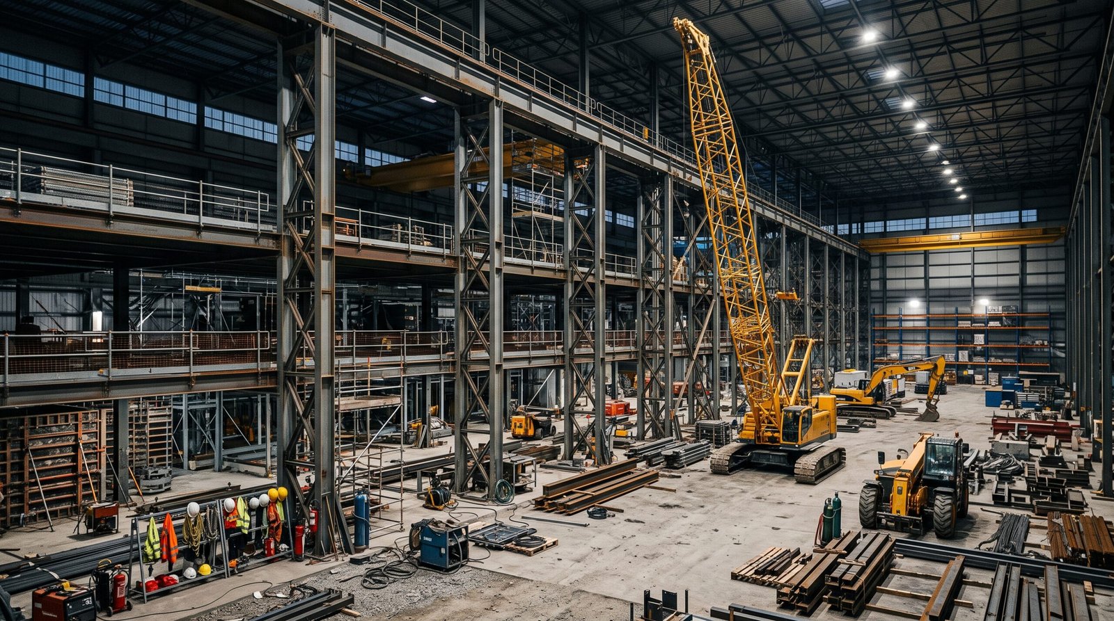 Concrete construction work